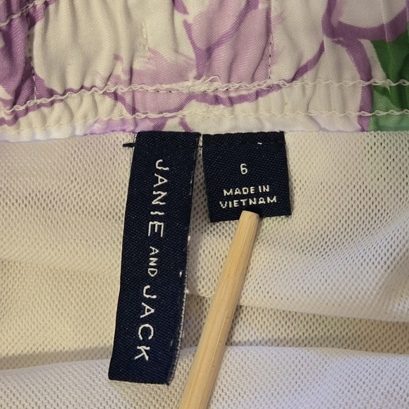 Janie And Jack Boys Swim Trunks Size 6 Orchid‎ Bouquet Floral Purple Swimsuit - Picture 5 of 9